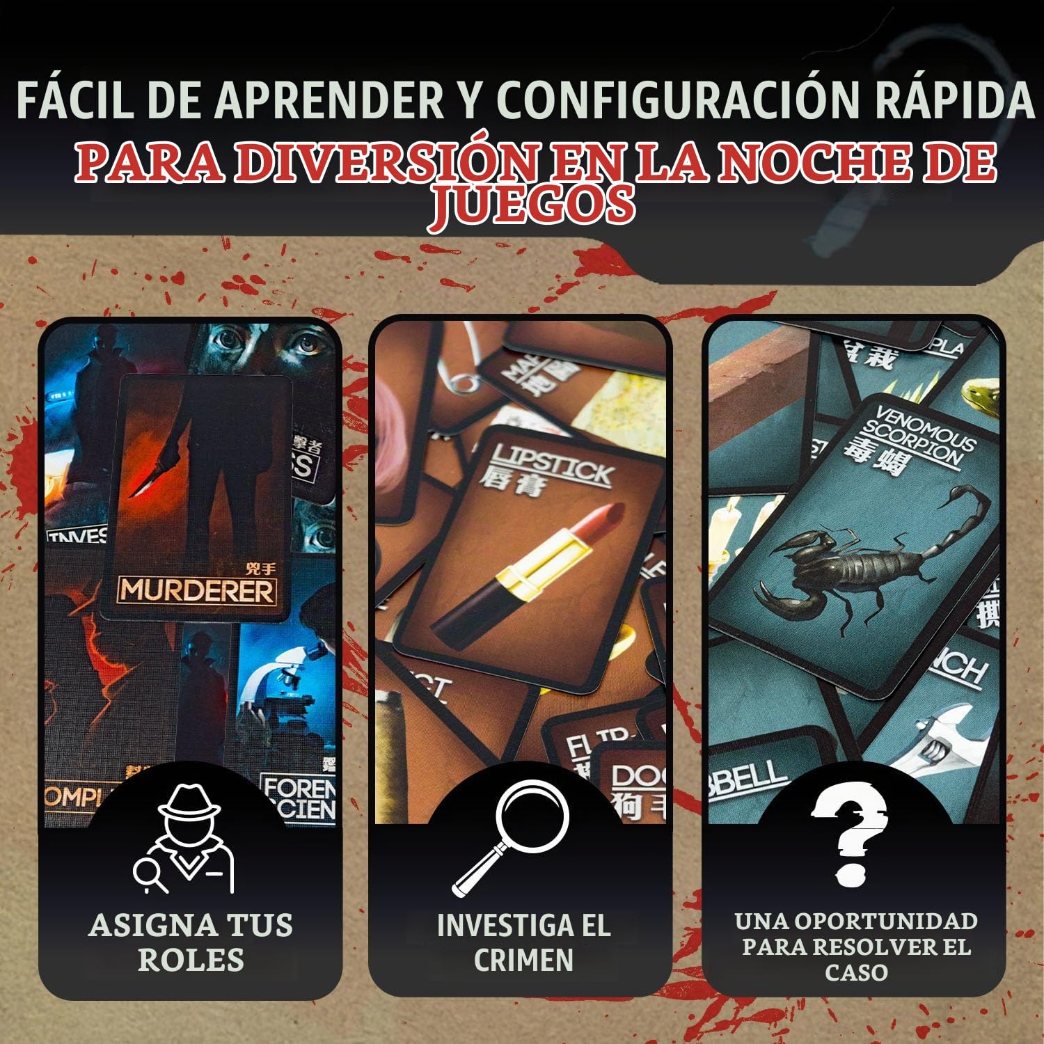 Grey Fox Games Deception Murder in Hong Kong - English