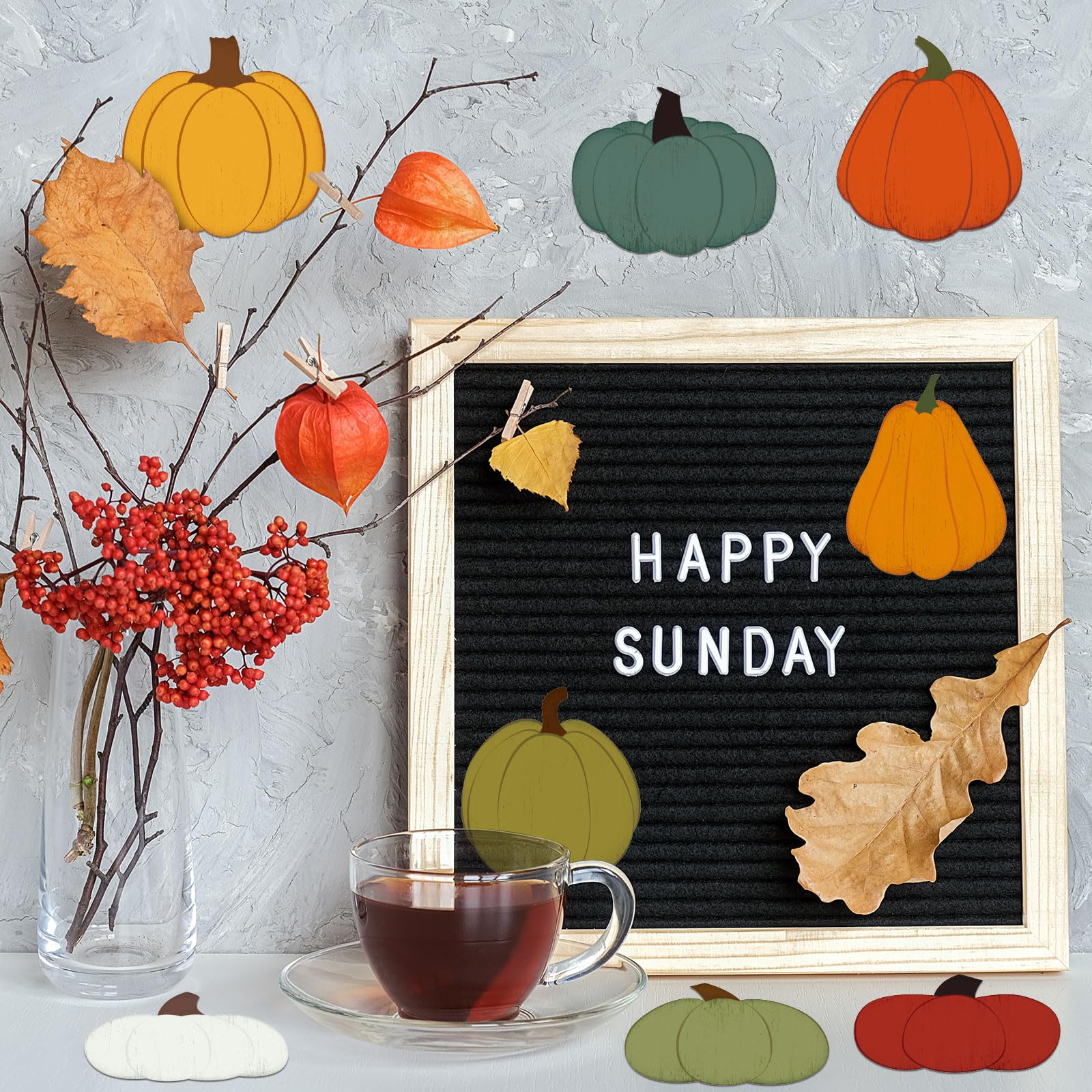 Snapklik.com : 108 Pcs Pumpkin Cutouts Paper Fall Classroom Bulletin ...