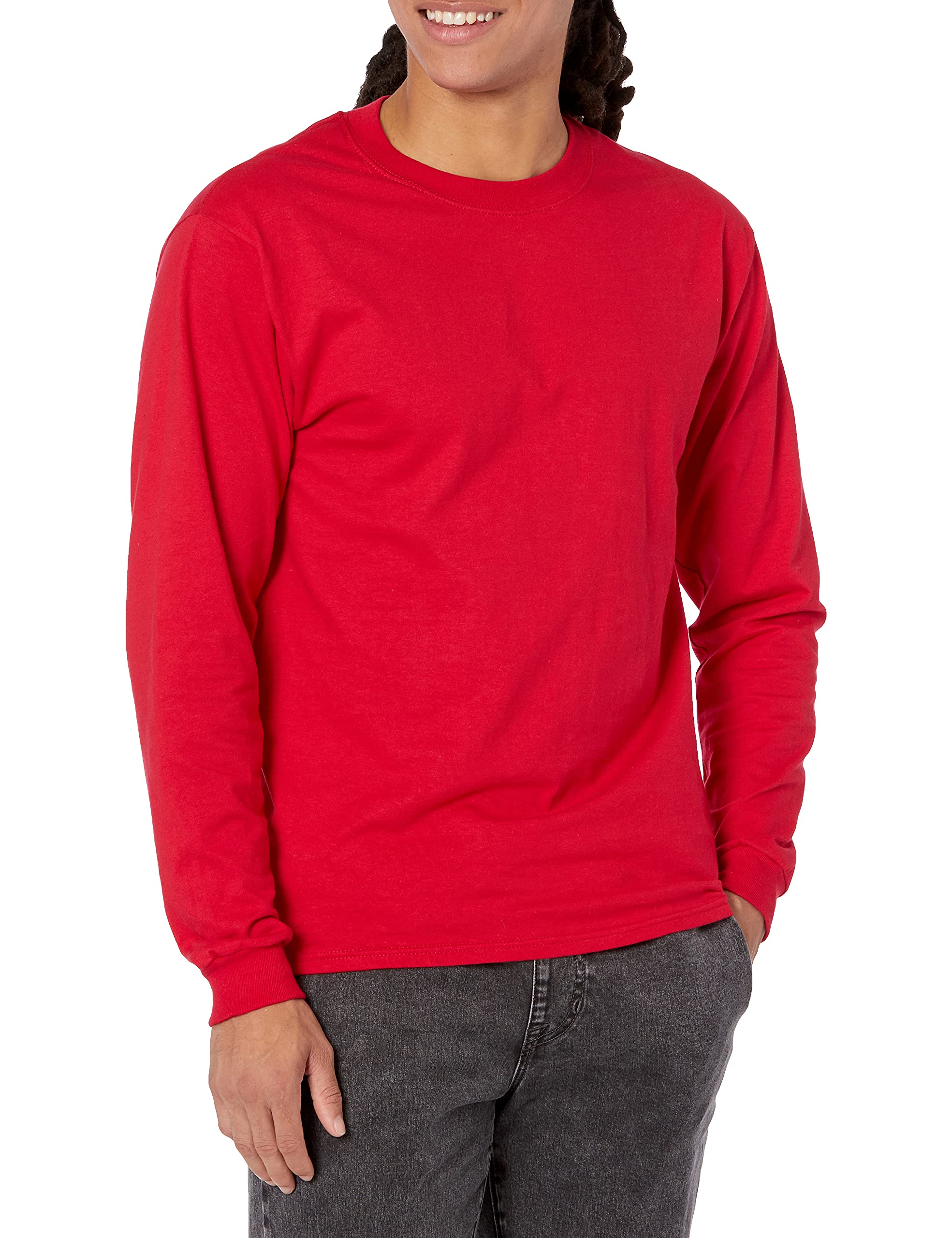 Mens Hanes Men's Beefy Heavyweight Long Sleeve T-Shirt