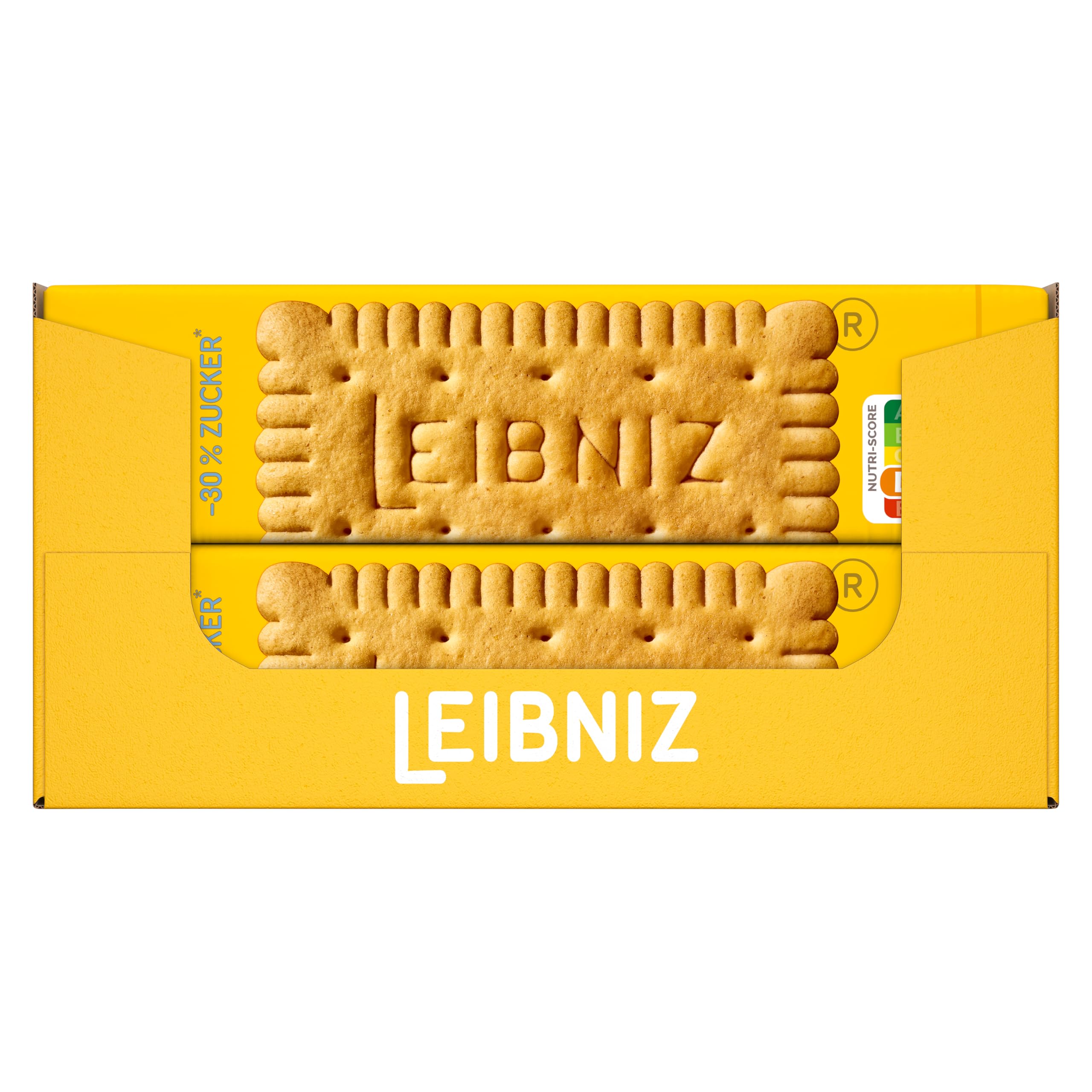 LEIBNIZ Butterkeks -30 % Zucker, 20er Pack, zuckerreduzierte Butterkekse, knusprige Kekse in Großpackung als Vorrat oder zum Verkauf (20 x 150 g)
