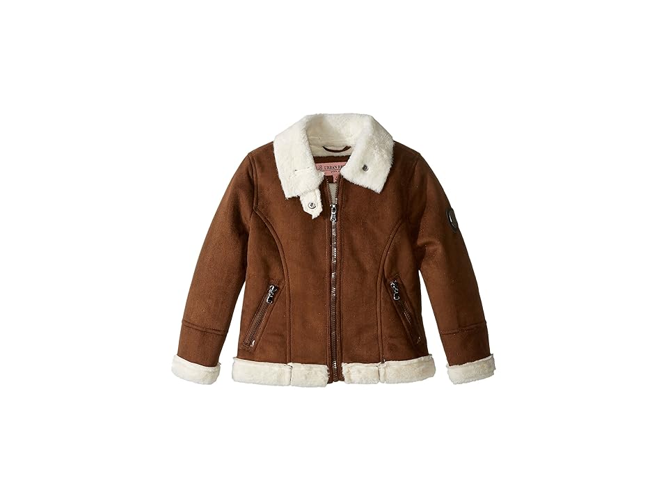 

Urban Republic Kids Ultra Suede Faux Shearling Jacket (Toddler) (Coffee) Girl's Coat