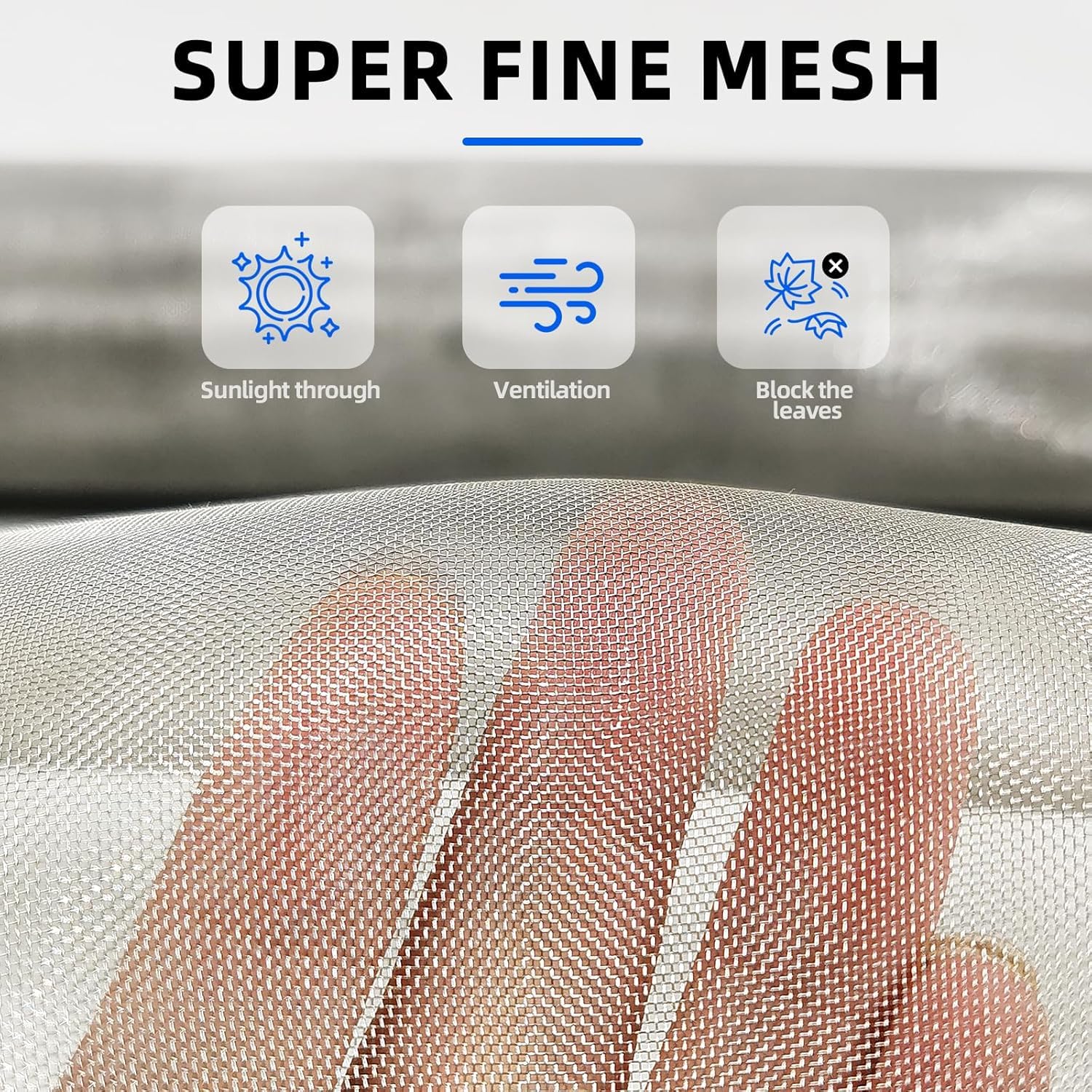 Stainless Steel 304 Woven Wire Mesh Sheet - 15 Mesh, 0.4mm Hole, 1mm Thickness - Ideal for Air Ventilation, Window Screens, Mosquito Nets, Rat Barriers, and Window net, door (3 feet x 5 feet) 1