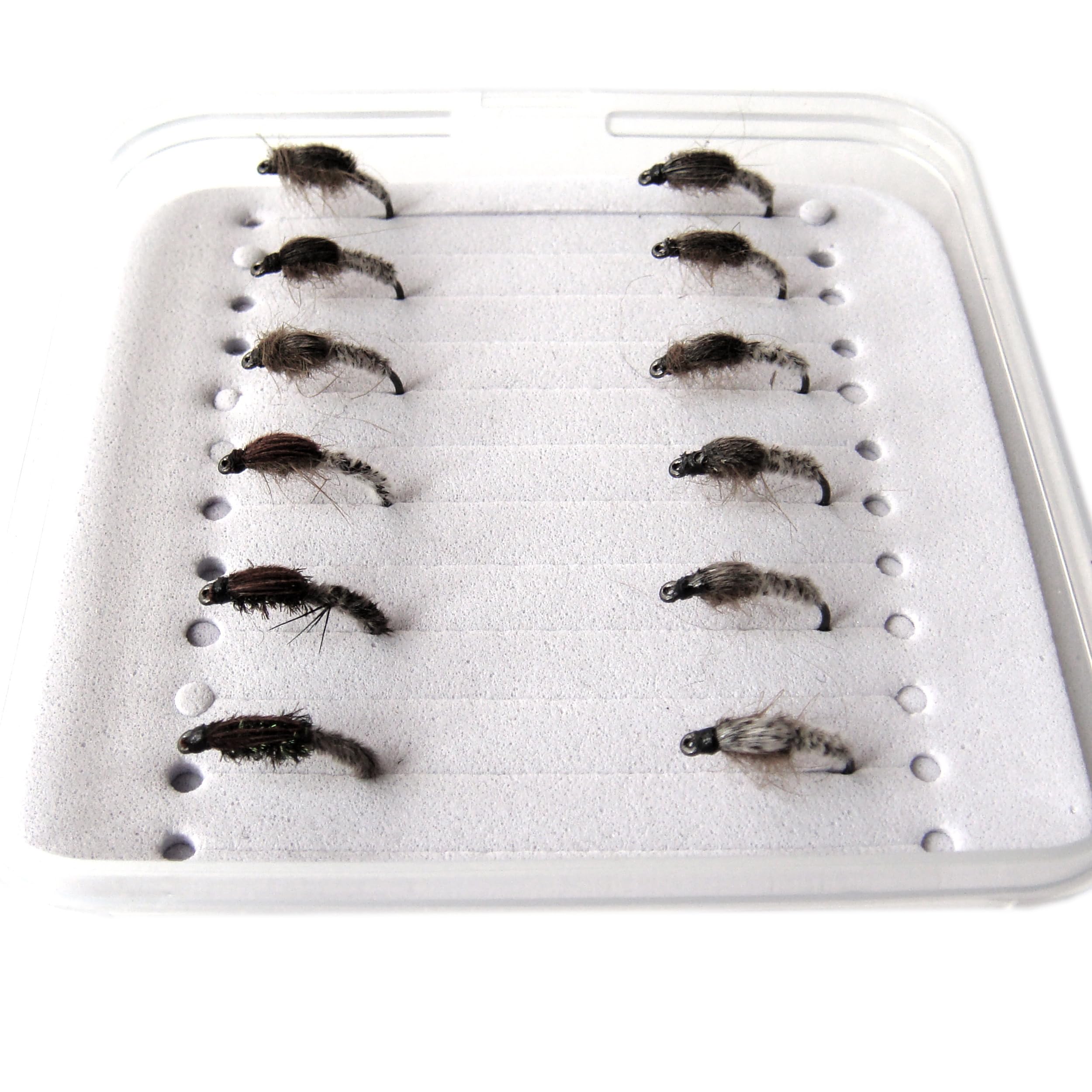 Juego de 12 moscas de pesca con mosca B