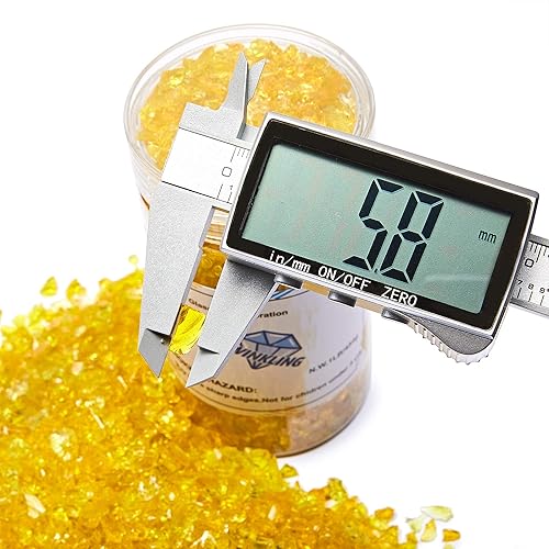 Miniatura 4 de TWINKLING Brillantina de piedra de grava de vidrio de fuego de alto brillo, vidrio roto, chips de gemas de fuego, vidrio triturado para hogueras,