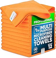 Vista 30 de Toalla Buff Pro de Microfibra de Superficie Múltiple - Paquete de 12 unidades - Paños de limpieza premium - Limpia, quita el polvo, pule, absorbe