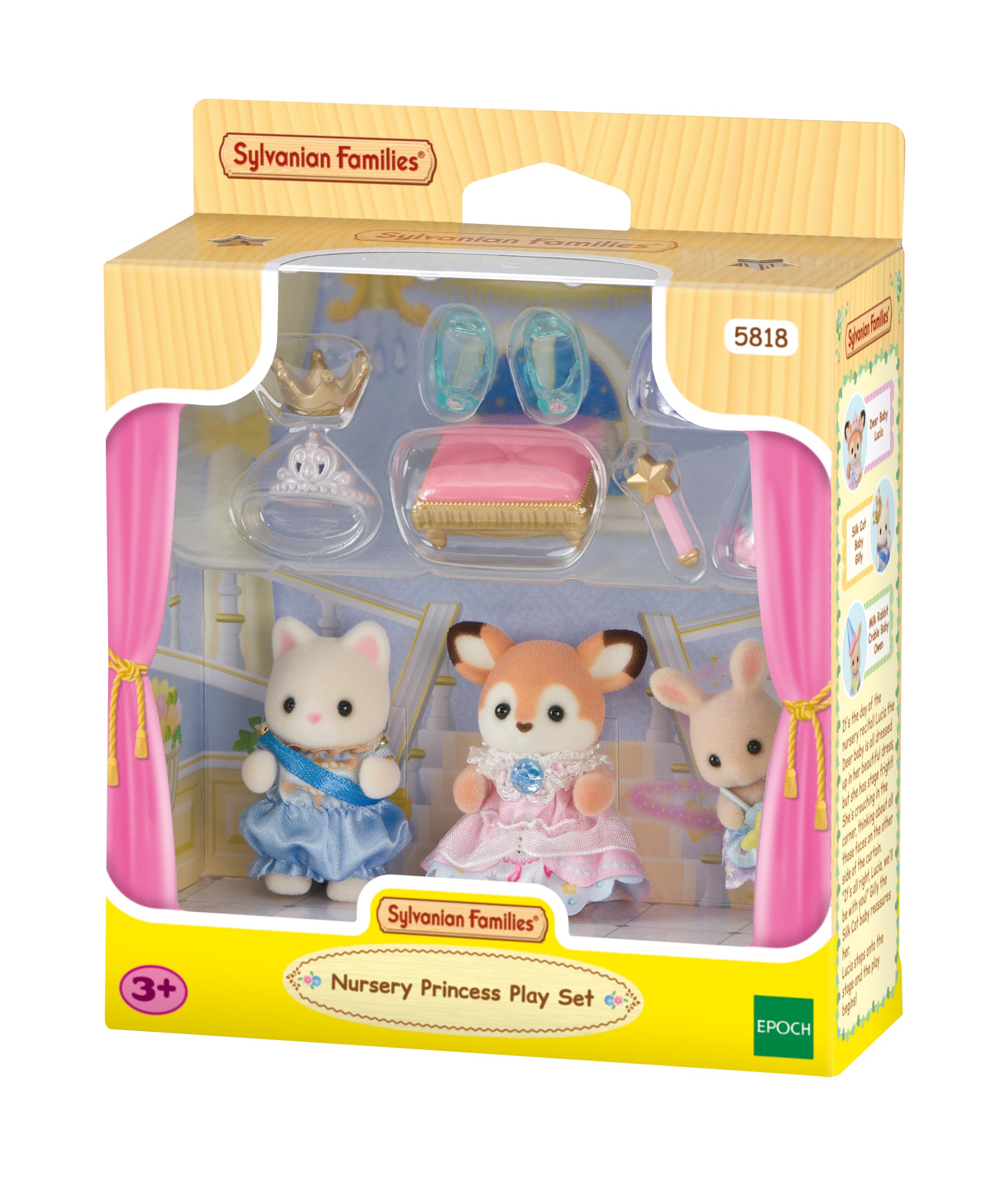 Sylvanian Families - 5818 Nursery Princess Play Set - Dollhouse Playsets, Multicolor, Moyen