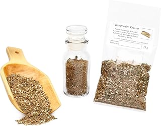 Brotgewürz Kräuter, Brot Gewürzmischung, Brotwürzer mit Sesam & Koriander, Naturgewürz perfekt zum Brot backen, Bauernbrot Gewürz, 25g