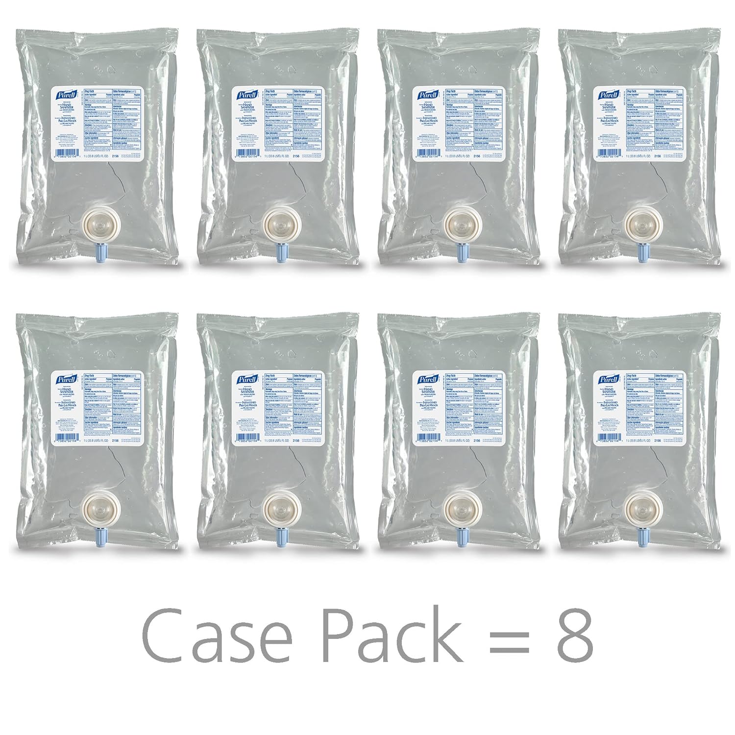 PURELL® Advanced Hand Sanitizer Gel Refill, 1000 mL Refill, Case of 8