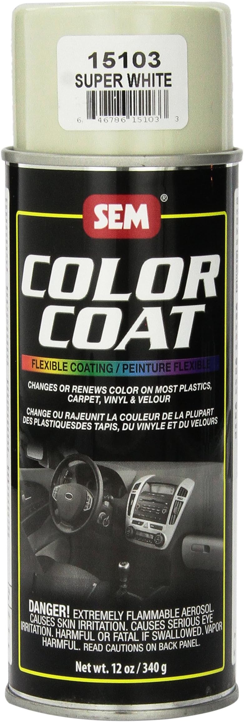 SEM 15103 Super White Color Coat - 12 oz.