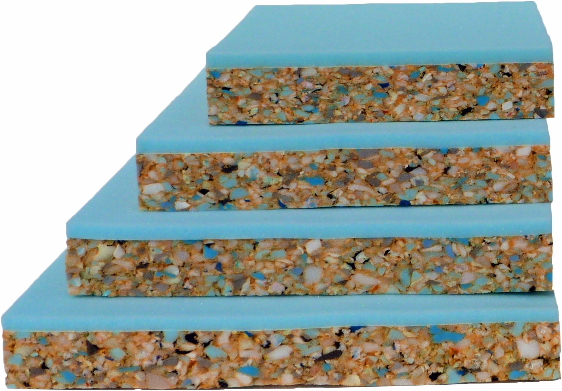 Efoam 2.5" THICK SQUARE BAR STOOL/CHAIR FOAM PADS BONDED - SUPER FIRM UPHOLSTERY FOAM (20" x 20")