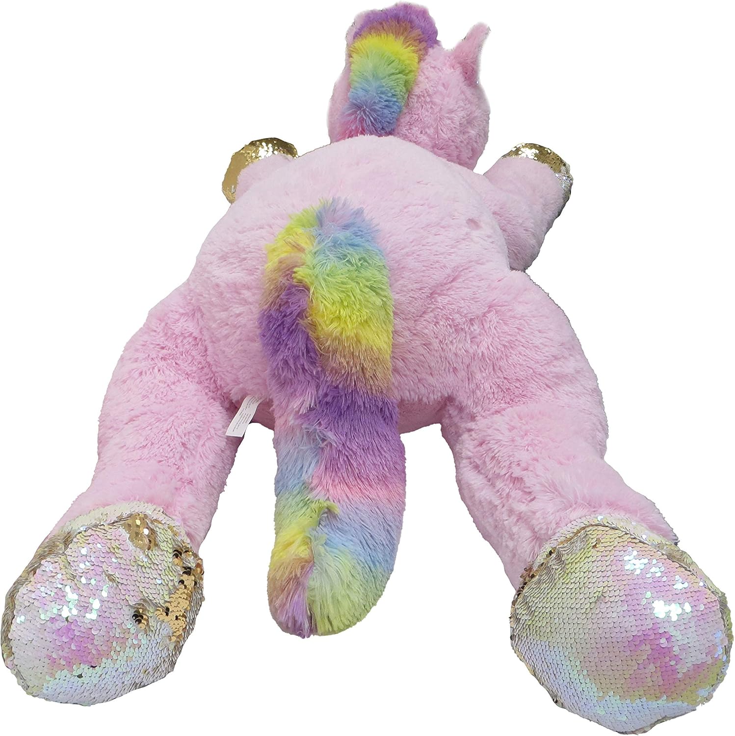 Promo 40% OFF Goffa Jumbo Pink Unicorn Plush, Reversible Sequins, 51?