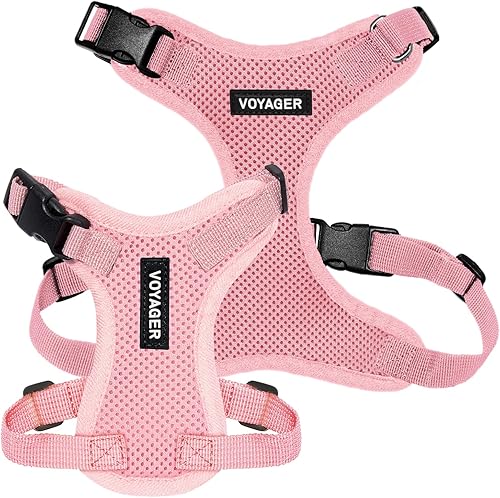 Miniatura 6 de Best Pet Supplies Voyager - Arnés para mascotas seguro y estilo de meter desde las patas, de malla para todo tipo de clima, ajustable para gatos y