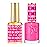 DND DC Gel Polish Set, Pink Collection, UV/LED GelPolish and Air Dry Nail Lacquer, Matching Chip-Free Polish Duo, 013 Brilliant Pink, 0.5 Fl Oz Each