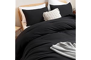 ROSGONIA King Size Black Comforter