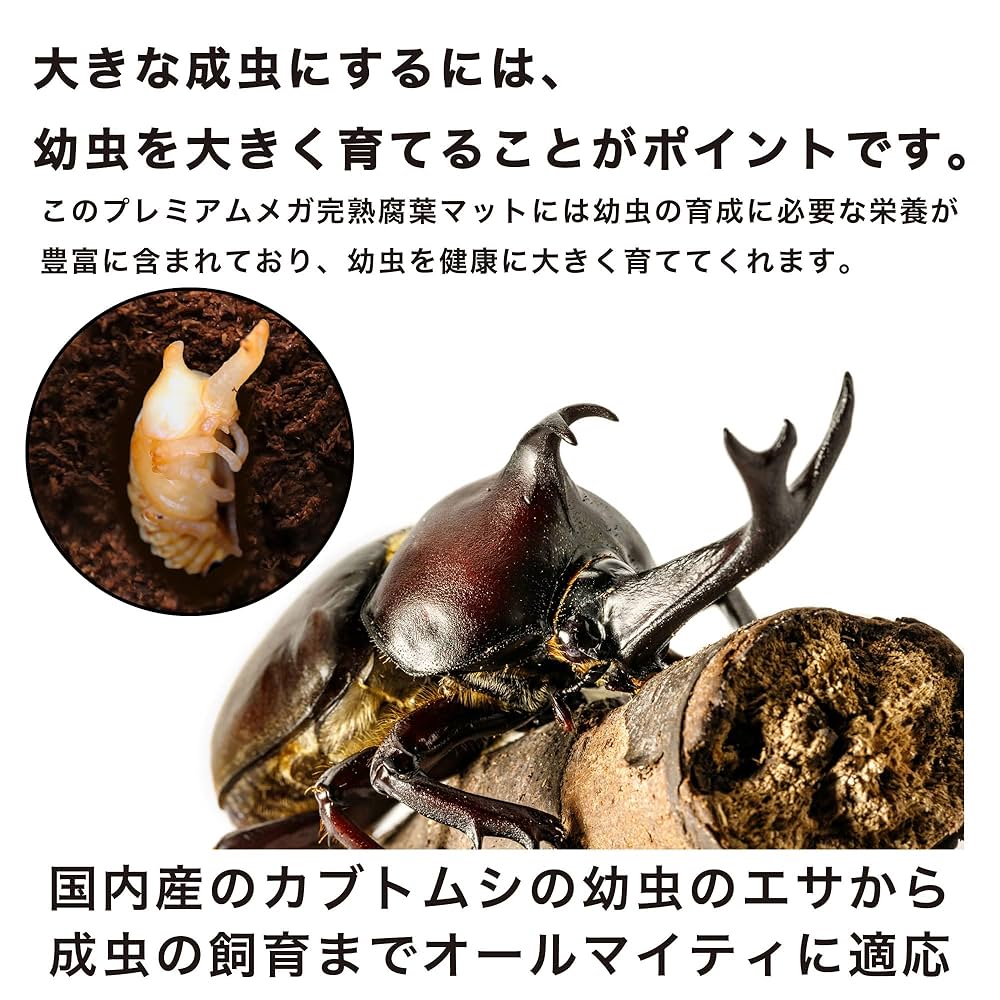 デカイ！20Lケース入りプレミアム発酵カブトムシマット【2セット