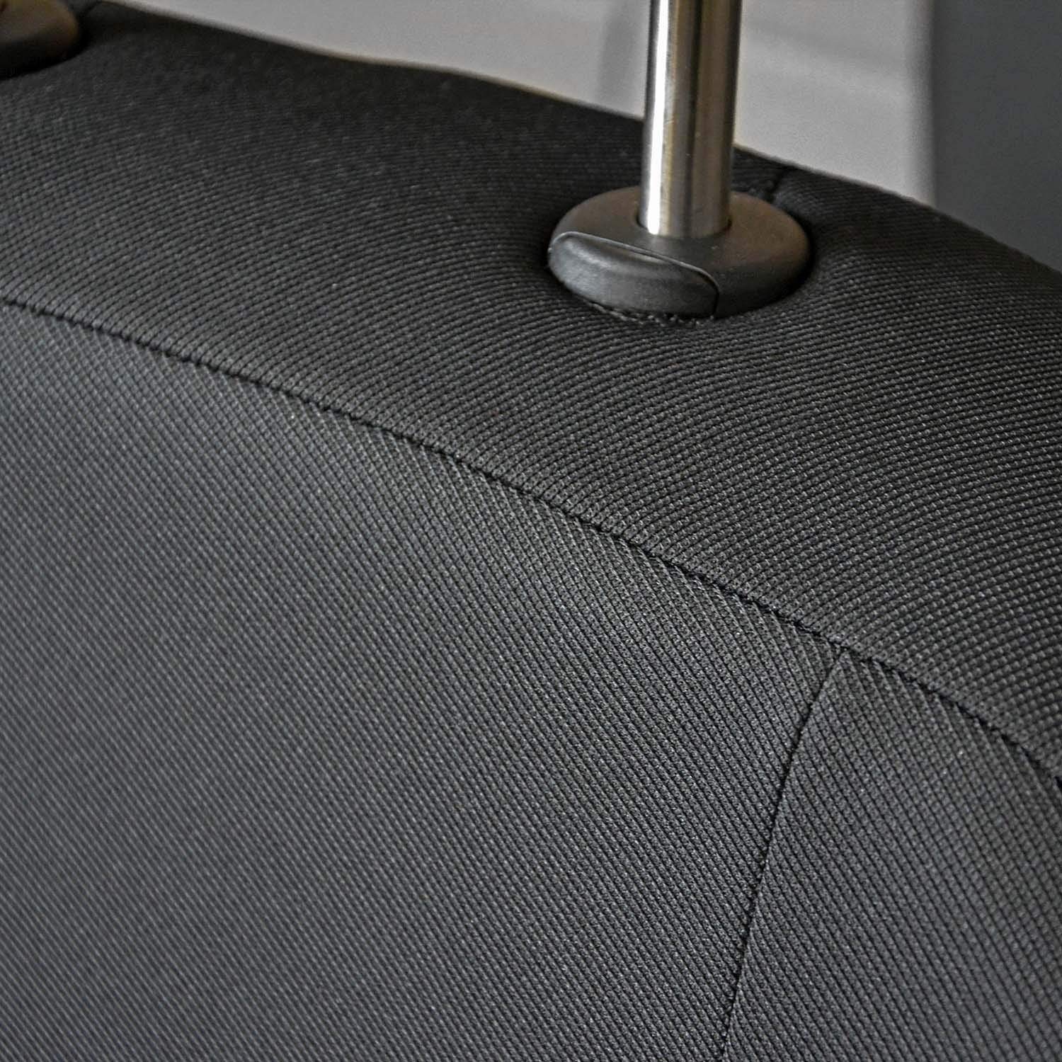 Fundas de Asiento de automóvil a Medida Fundas de Asiento de automóvil Gris de 5 Asientos Juego Completo