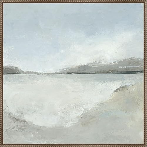 Amanti Art Lienzo enmarcado para pared, 30 x 30 pulgadas, sutil costero de Hannah Dawson, lienzo enmarcado para pared, obras de arte abstractas,