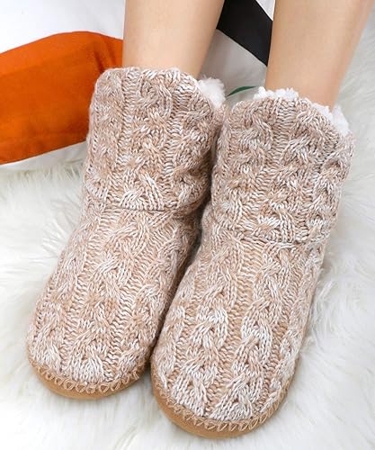 Miniatura 7 de Panda Bros Slipper Socks for Women With Grippers, Fuzzy Cozy Slipper Booties With Non Slip Bottoms, Cozy Warm House Slippers