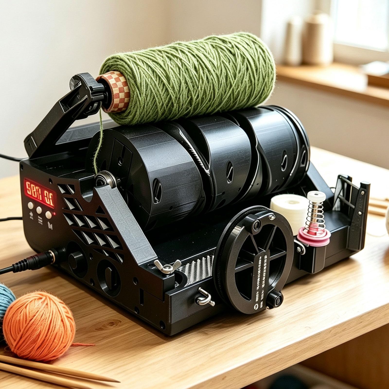 Enrollador Automático de Conos de Hilo, 3000 RPM,20 cm por Rotación