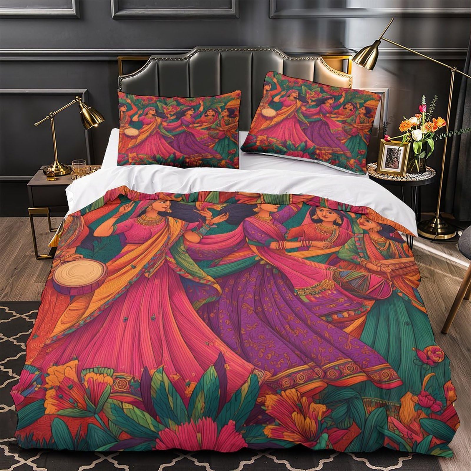 Parure de lit hypoallergénique microfibre douce avec housse de couette imprimé 3D pour garçon