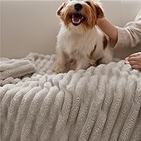 Vista 8 de Bedsure GentleSoft Manta para sofá, mantas suaves y acogedoras para mujer, lindas mantas de forro polar pequeñas para niñas, lino, 50 x 70 pulgadas