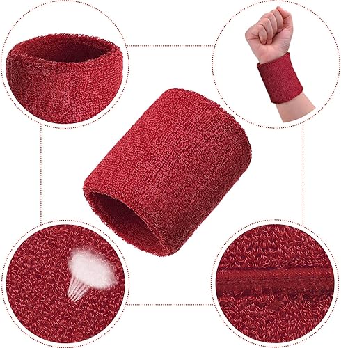 Miniatura 10 de 12 bandas deportivas para el sudor para hombres y mujeres, buena para tenis, baloncesto, correr, gimnasio, entrenamiento