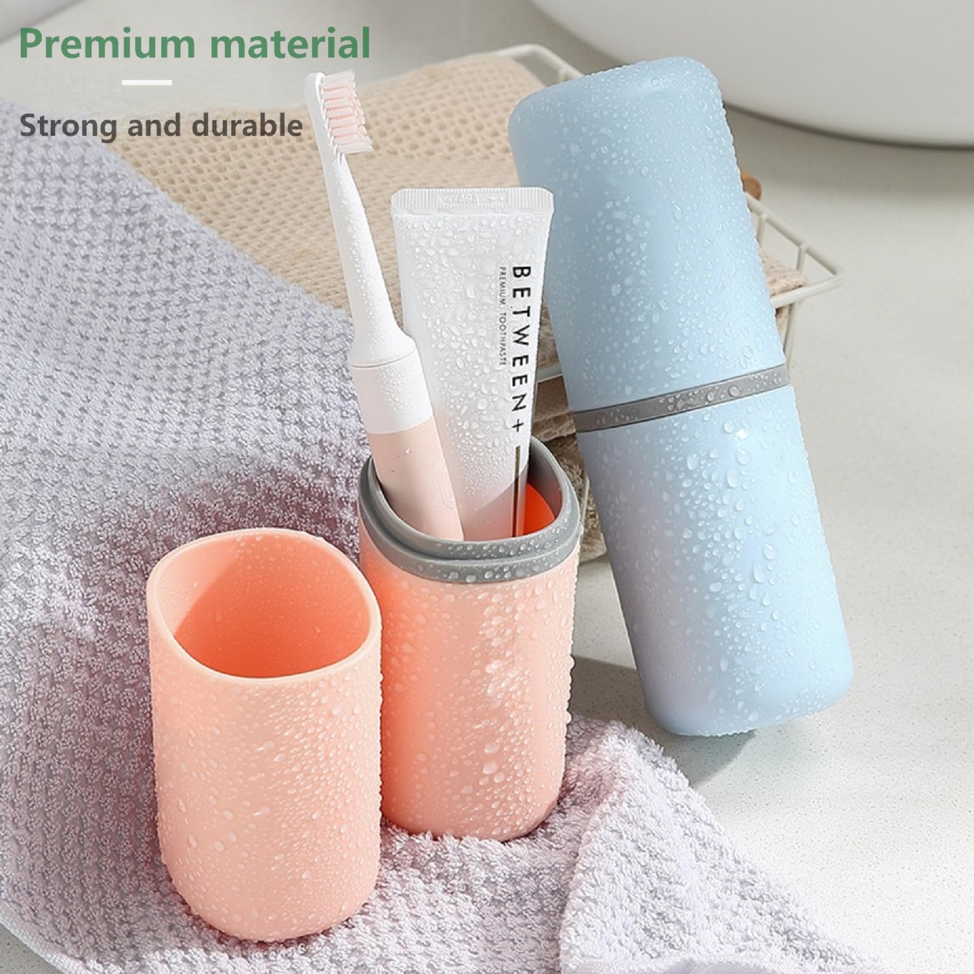 2 Fundas de Viaje para cepillos de Dientes, Funda portátil multifunción para Cepillo de Dientes eléctrico, Adecuado para Negocios, Camping, Viajes o Uso Diario