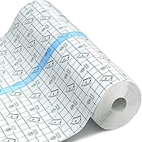 Vista 11 de Vendaje adhesivo transparente, impermeable, cinta elástica para tatuajes y natación (8 pulgadas x 5.47 yardas)