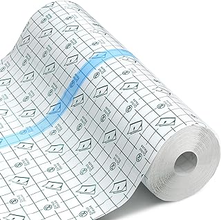 Transparent Dressing Adhesive Bandage Waterproof Clear Adhesive Bandages Stretch Tape for Tattoos Swimming (10 Inch x 10.9 Yard)