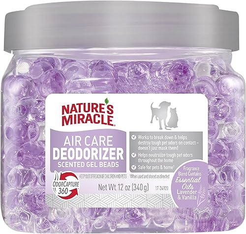 Nature's Miracle Air Care - Perlas de gel perfumadas desodorantes, 12 onzas