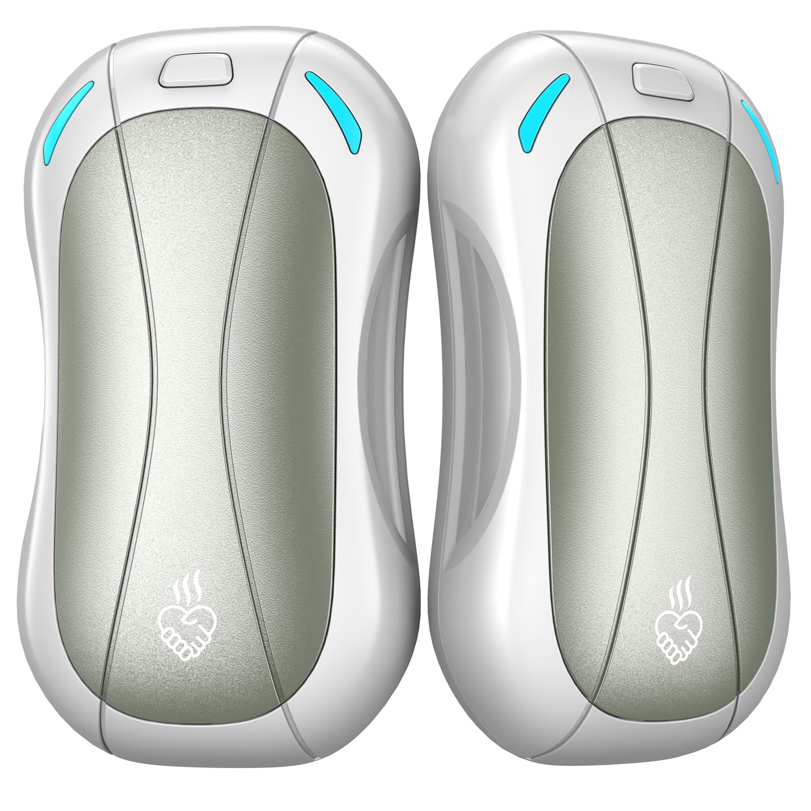 Chauffe-mains Magnétique Rechargeable 10000 MAh : Double Face, 3 Niveaux De Chaleur, Parfait Ski, Rando, Camping