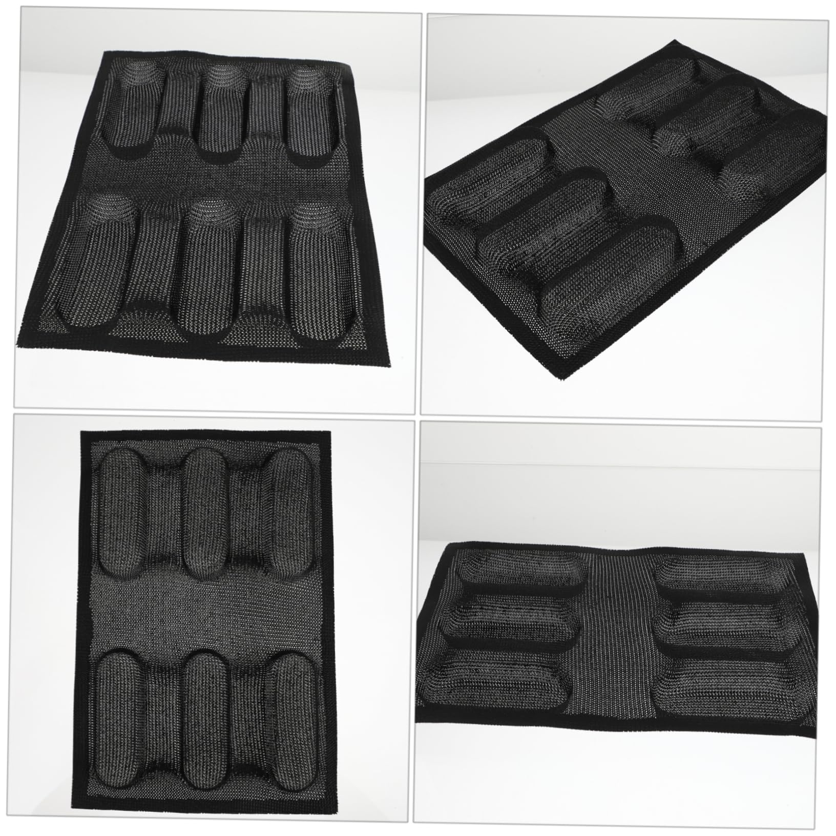 IMIKEYA 2pièces Moule à Silicone Non-adhésif Moule à Respirant Pour Outil De Pâtisserie Pratique Pour Cuisine Et Boulangerie Noir