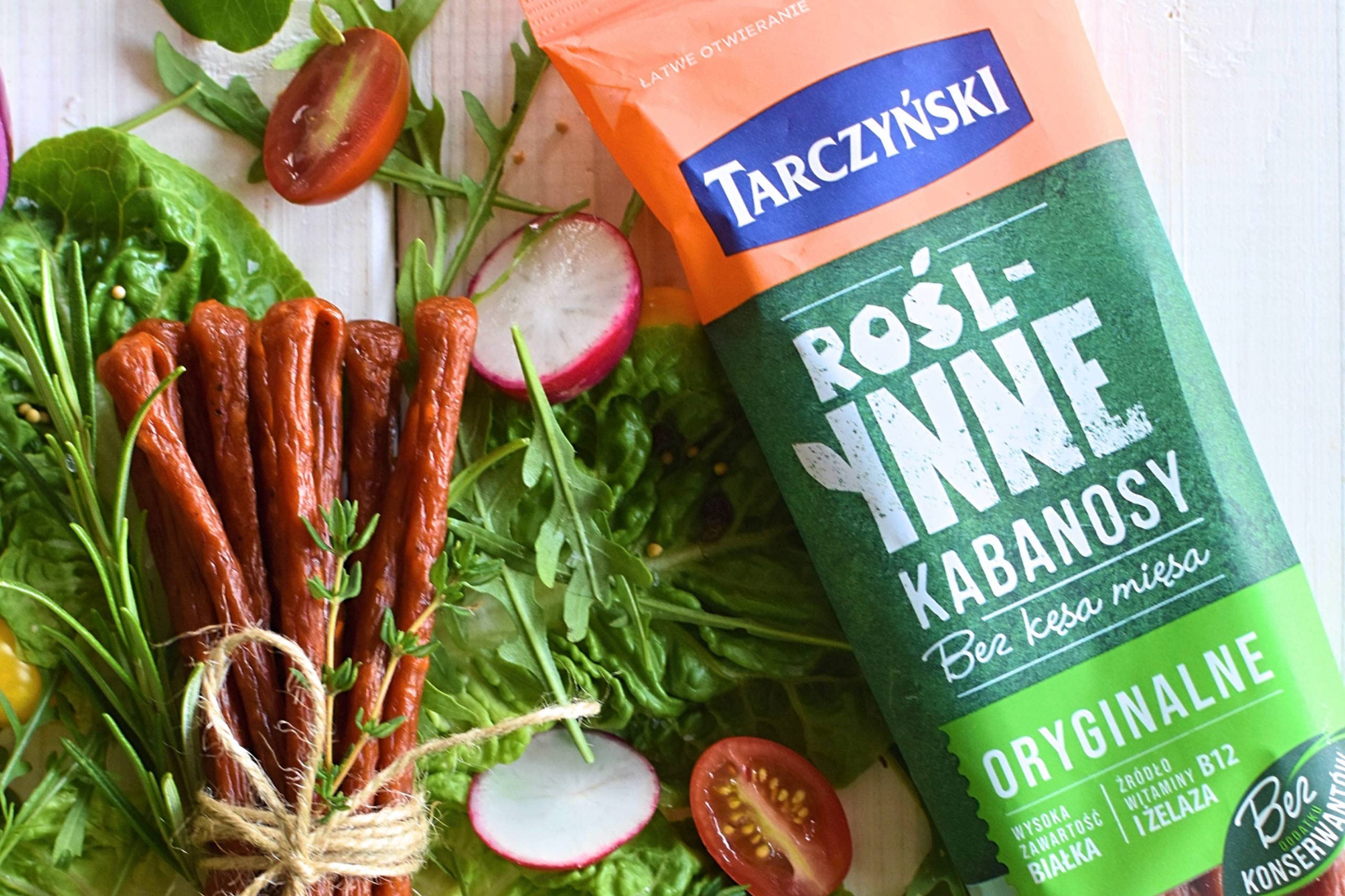 Tarczynski Kabanos auf pflanzlicher Basis, 90 g, 8 Stück