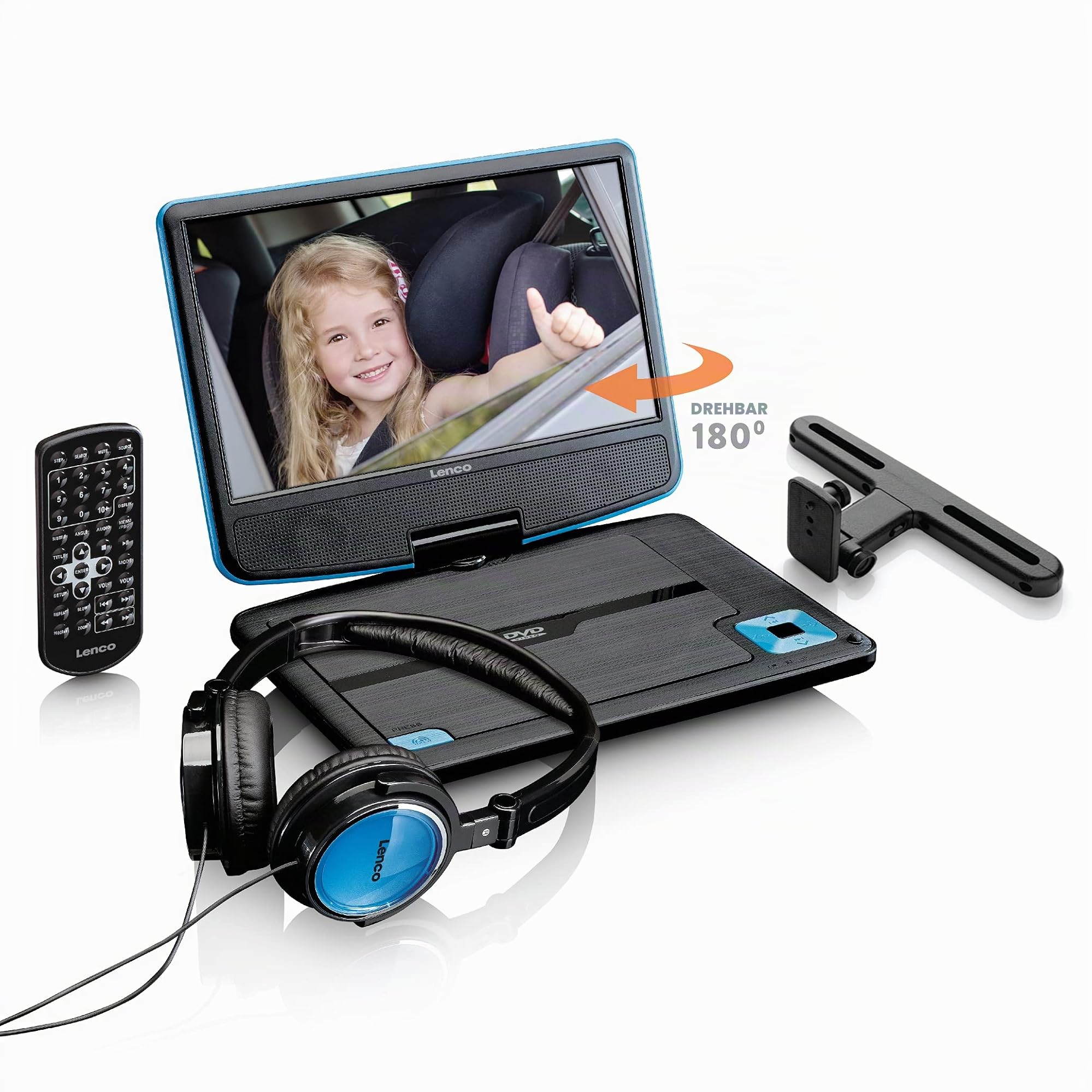 Lenco DVP-910BU - DVD Player - Tragbarer DVD Player - DVD Player Tragbar