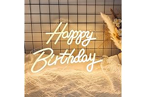 Happy Birthday Neon LED Light Sign for All Birthday Party Decoration