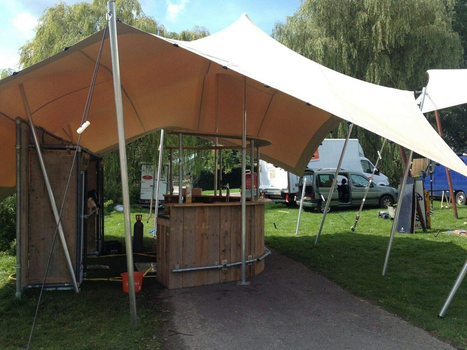 Waterproof Commercial Wedding Event Stage Patio Yard Bedouin Stretch Tent NEW (Size: 35x25x13ft.) (35x25x13ft.)