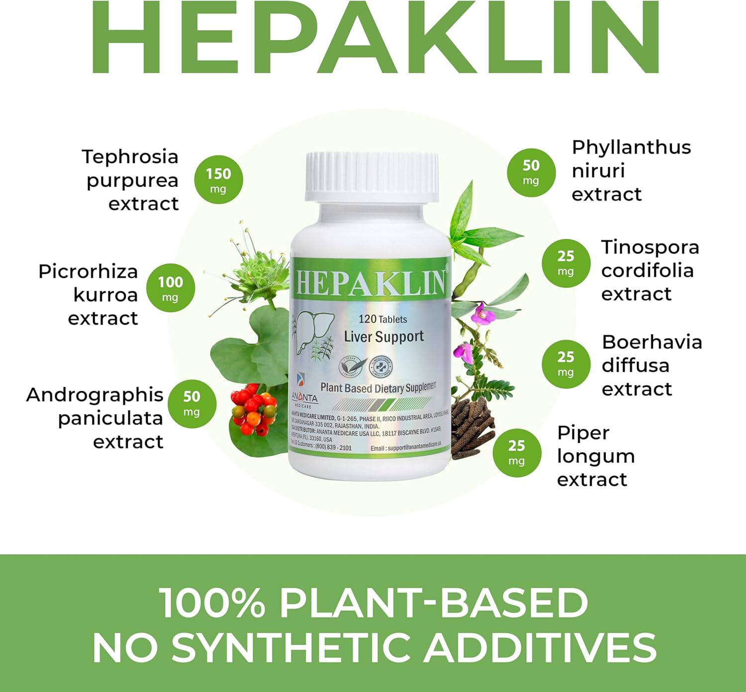 Hepaklin – Herbal Liver Detox & Support Formula for Health, 120 Tabs - Image 3