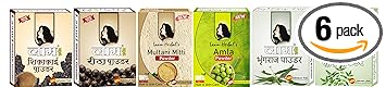 Laam Amla Reetha Shikakai Bhringraj, Neem leaf & Multani Mitti Powder for Hair, Skin Care (480 g (each 80 gm))