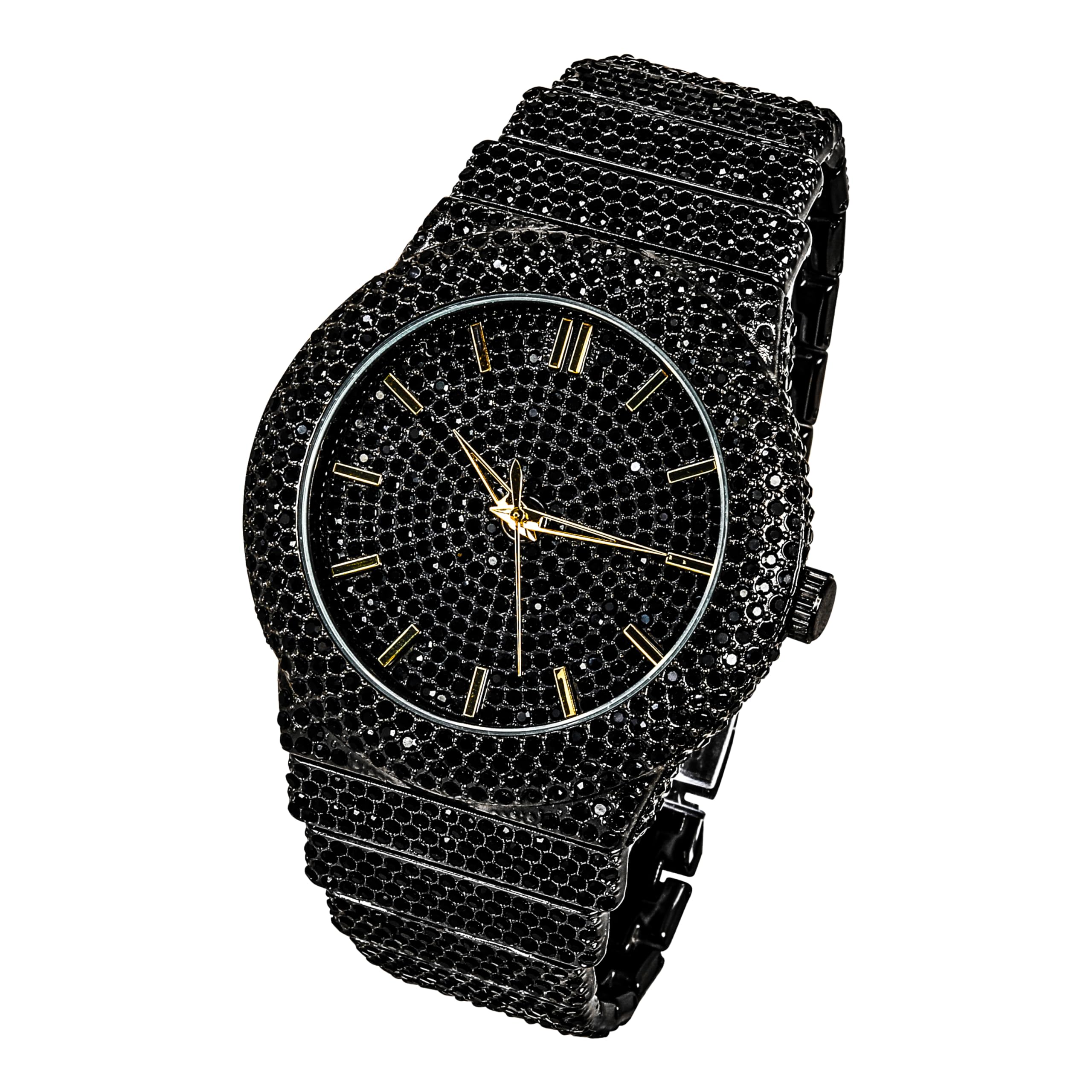 Ice Star Reloj de Diamante Totalmente Helado para Hombre, Caja de 46 mm
