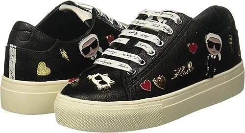 Vista 8 de Karl Lagerfeld Womens Cate Pins Lace Up Platform Sneaker