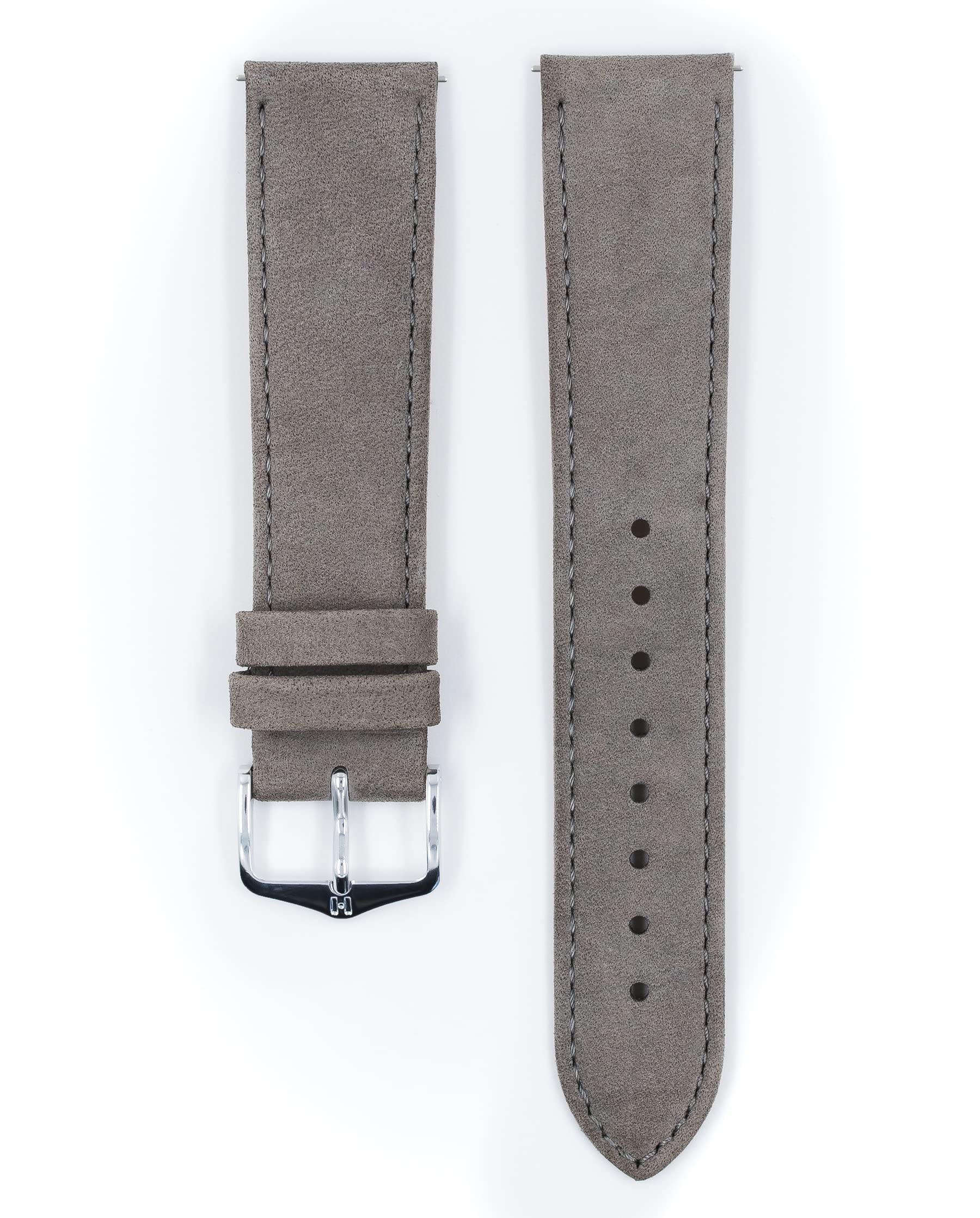 HIRSCH Bracelet de montre unisexe en cuir nubuck modèle Osiris 20 mm