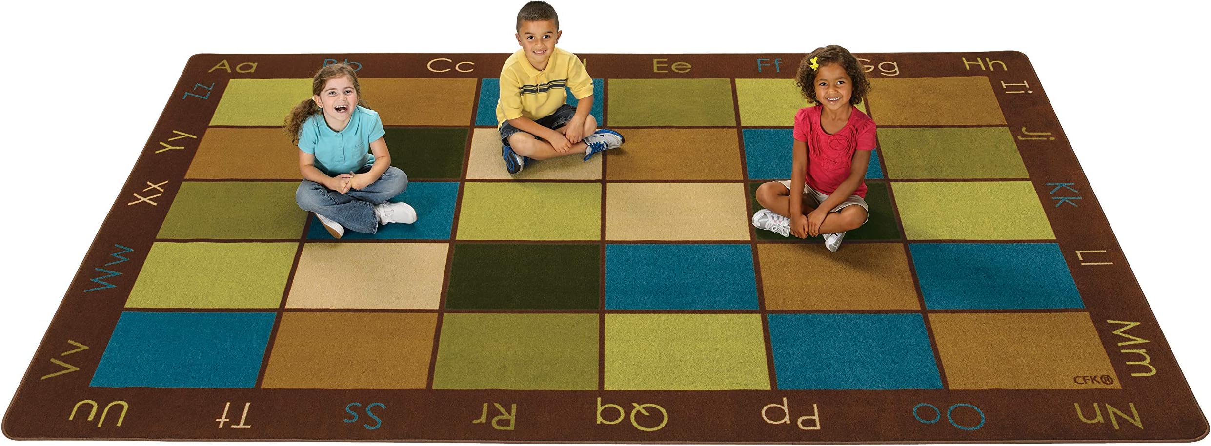 Literacy Rug 6x9 Foot Rug Carpets For Kids Alphabet Around Literacy Rug - 6x9 Foot ...