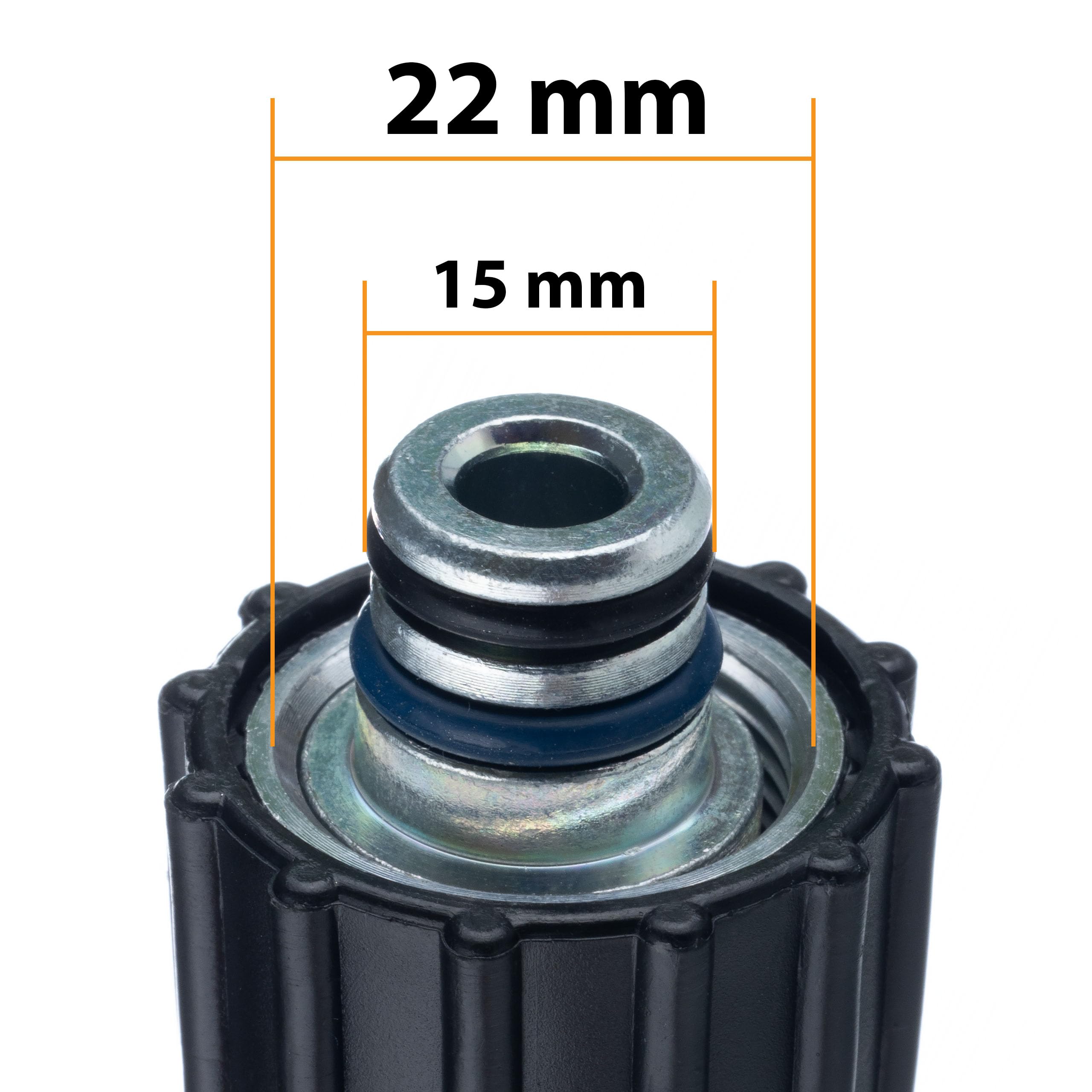 Tubo Alta Pressione 10m Click-M22 – Nylon Rinforzato, 200 Bar, 60°C | ricambio per idropulitrice Parkside PHD 100/110/135 | Accessorio Lavaggio Alta Pressione