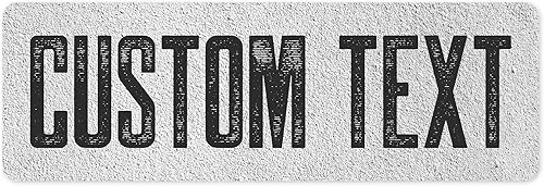 Miniatura 303 de Letrero Personalizado, Letrero de Calle Personalizado, 11 Colores de Fuente, 13 Estilos de Fuente, 4 Opciones de Agujeros, 22 Tamaños, 6x24 Madera