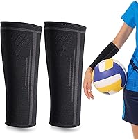 Vista 1 de TOBWOLF 1 Pair Volleyball Arm Sleeves, Volleyball Compression Sleeves Sports Forearm Sleeves, Passing Forearm Sleeves