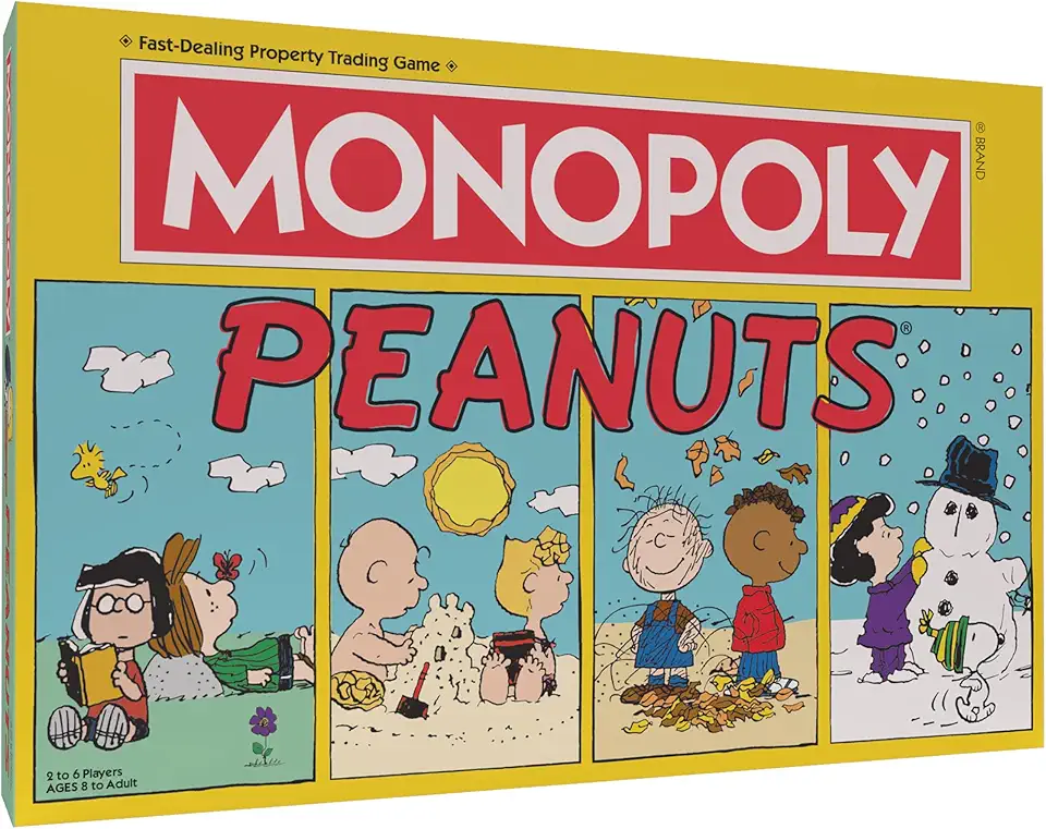 Monopoly Peanuts Board Game, Play as Snoopy on Sled, Baseball Cap, Kite Eating Tree &amp; More, Officially Licensed and Collectible Monopoly Game Based On The Famous Comic Strip Peanuts