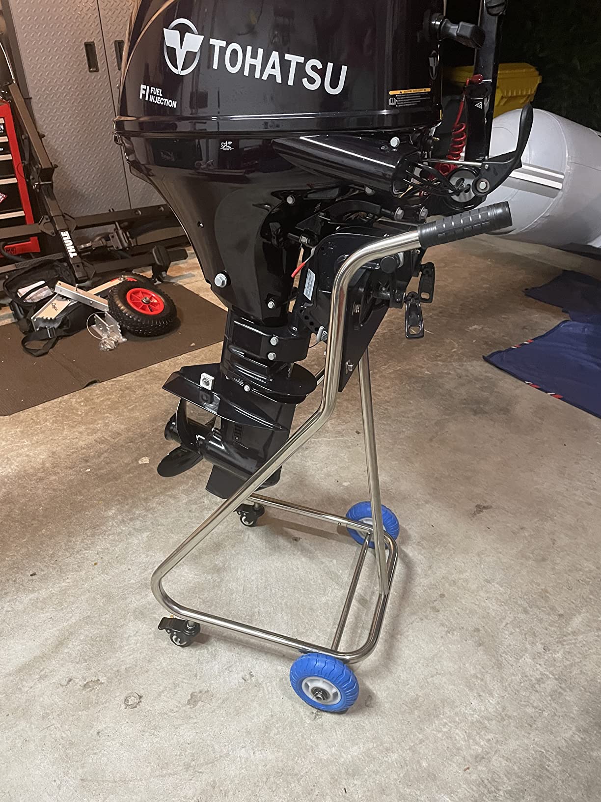 Transport cart, trolley for outboard motors | Outboard motor stand