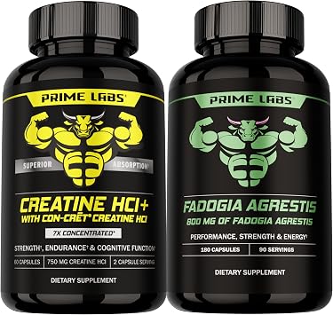Prime Labs Creatine HCl + Fadgoia Agrestis Capsules