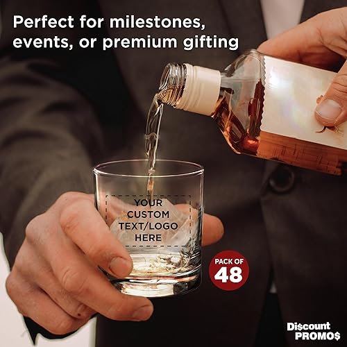 Miniatura 10 de Lexington Rocks - Vaso de whisky personalizado de 10.5 onzas, juego de 48, paquete a granel personalizado, perfecto para escocés, bourbon, whisky,