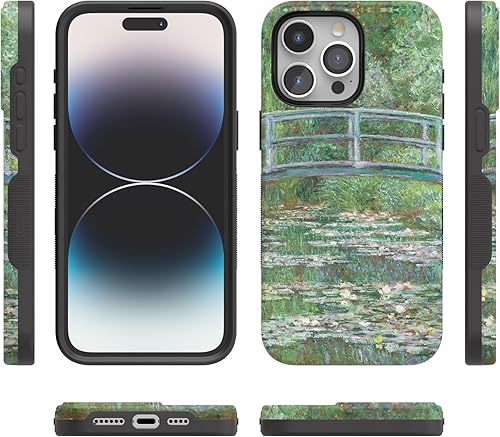 Vista 302 de Casely Funda para iPhone 15 Pro Jardín Secreto Flores mixtas Funda atrevida Compatible con MagSafe y botón de acción Jardín Secreto Floral
